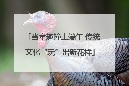 当童趣撞上端午 传统文化“玩”出新花样
