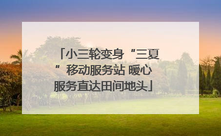 小三轮变身“三夏”移动服务站 暖心服务直达田间地头