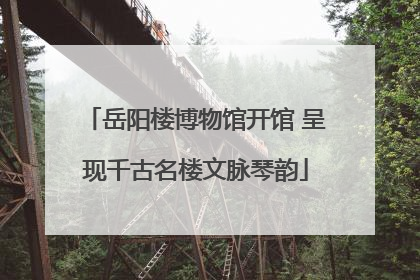 岳阳楼博物馆开馆 呈现千古名楼文脉琴韵