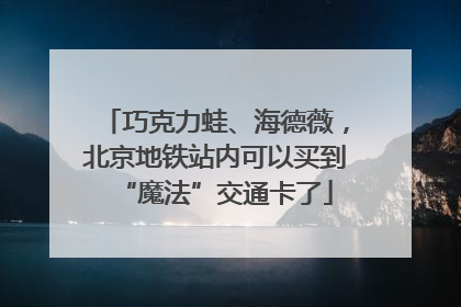 巧克力蛙、海德薇，北京地铁站内可以买到“魔法”交通卡了