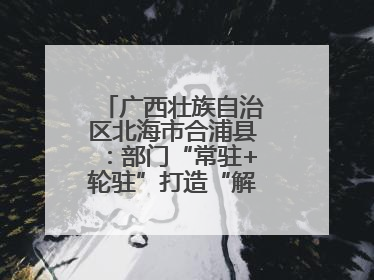 广西壮族自治区北海市合浦县：部门“常驻+轮驻”打造“解纷联合舰队”
