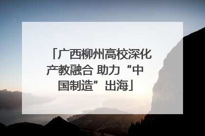 广西柳州高校深化产教融合 助力“中国制造”出海