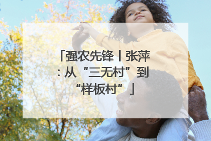 强农先锋丨张萍：从“三无村”到“样板村”