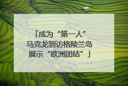 成为“第一人” 马克龙到访格陵兰岛展示“欧洲团结”