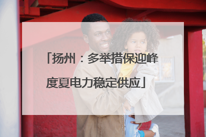 扬州：多举措保迎峰度夏电力稳定供应