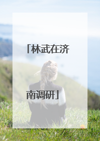 林武在济南调研