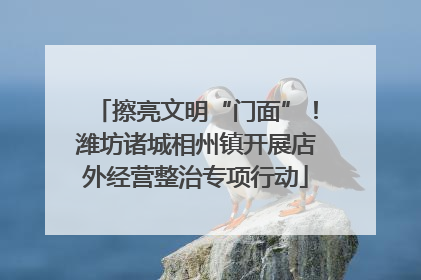 擦亮文明“门面”！潍坊诸城相州镇开展店外经营整治专项行动
