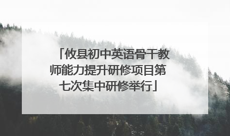 攸县初中英语骨干教师能力提升研修项目第七次集中研修举行
