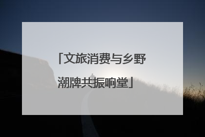 文旅消费与乡野潮牌共振响堂
