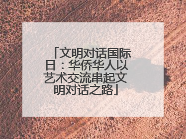 文明对话国际日：华侨华人以艺术交流串起文明对话之路