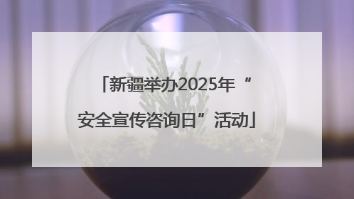 新疆举办2025年“安全宣传咨询日”活动