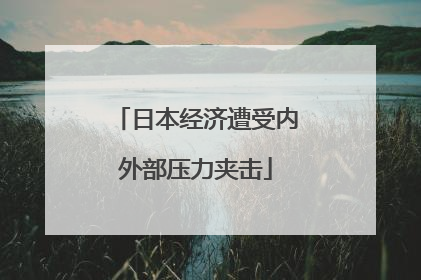 日本经济遭受内外部压力夹击