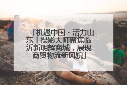机遇中国・活力山东丨摄影大师聚焦临沂新明辉商城，展现商贸物流新风貌