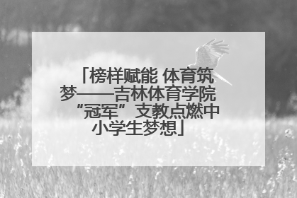 榜样赋能 体育筑梦——吉林体育学院“冠军”支教点燃中小学生梦想