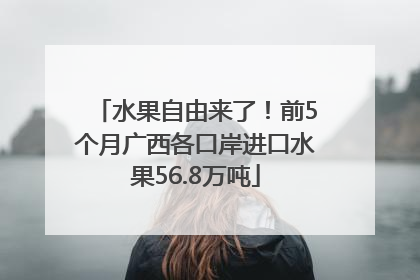 水果自由来了！前5个月广西各口岸进口水果56.8万吨