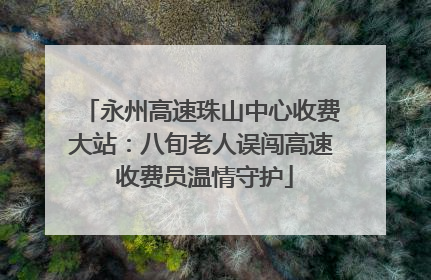 永州高速珠山中心收费大站：八旬老人误闯高速 收费员温情守护