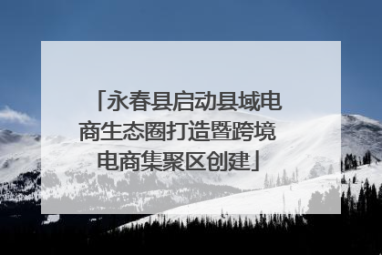 永春县启动县域电商生态圈打造暨跨境电商集聚区创建