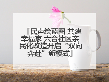 民声绘蓝图 共建幸福家 六合社区亲民化改造开启“双向奔赴”新模式