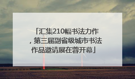 汇集210幅书法力作，第三届副省级城市书法作品邀请展在蓉开幕