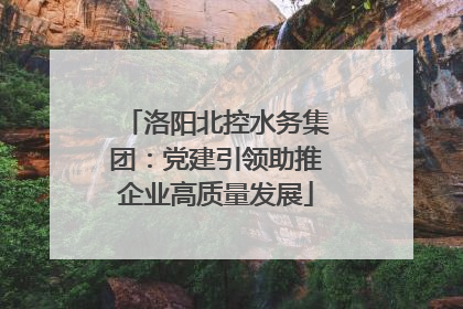洛阳北控水务集团：党建引领助推企业高质量发展