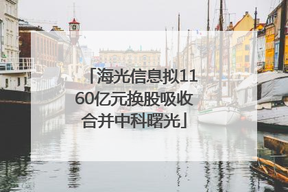 海光信息拟1160亿元换股吸收合并中科曙光