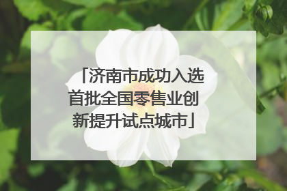 济南市成功入选首批全国零售业创新提升试点城市