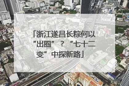 浙江遂昌长粽何以“出圈”？“七十二变”中探新路