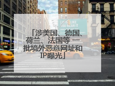 涉美国、德国、荷兰、法国等 一批境外恶意网址和IP曝光