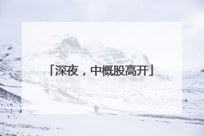 深夜，中概股高开