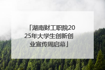 湖南财工职院2025年大学生创新创业宣传周启幕