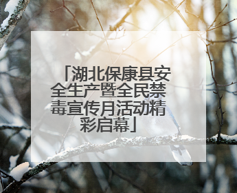 湖北保康县安全生产暨全民禁毒宣传月活动精彩启幕