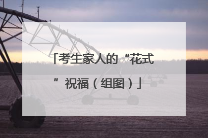 考生家人的“花式”祝福（组图）