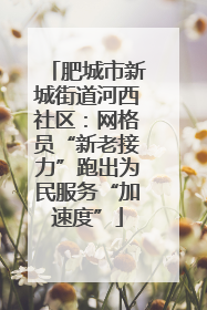 肥城市新城街道河西社区：网格员“新老接力”跑出为民服务“加速度”