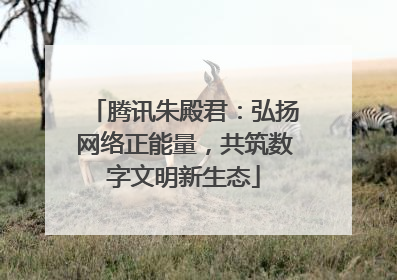 腾讯朱殿君：弘扬网络正能量，共筑数字文明新生态