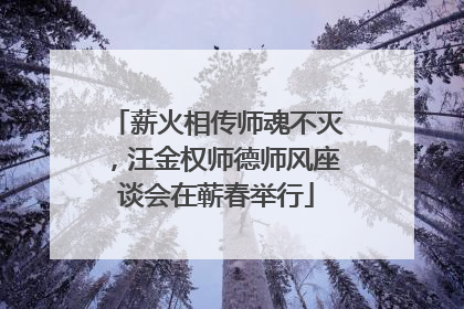 薪火相传师魂不灭，汪金权师德师风座谈会在蕲春举行