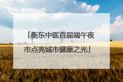 衡东中医首届端午夜市点亮城市健康之光