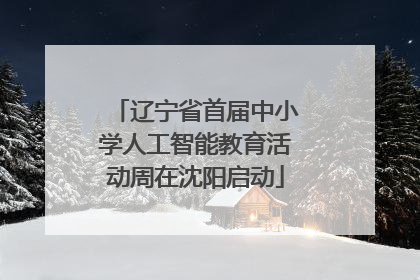 辽宁省首届中小学人工智能教育活动周在沈阳启动