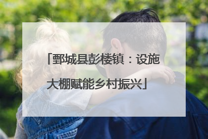 鄄城县彭楼镇：设施大棚赋能乡村振兴