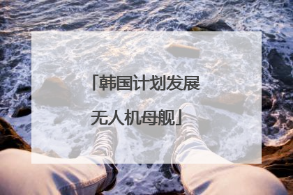 韩国计划发展无人机母舰
