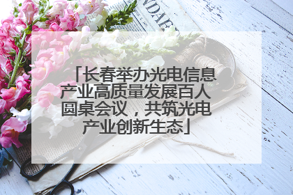 长春举办光电信息产业高质量发展百人圆桌会议，共筑光电产业创新生态