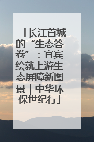 长江首城的“生态答卷”：宜宾绘就上游生态屏障新图景｜中华环保世纪行
