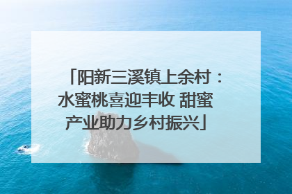 阳新三溪镇上余村：水蜜桃喜迎丰收 甜蜜产业助力乡村振兴