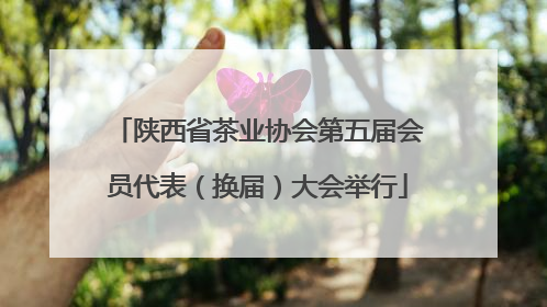 陕西省茶业协会第五届会员代表（换届）大会举行