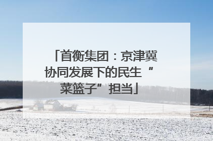 首衡集团：京津冀协同发展下的民生“菜篮子”担当