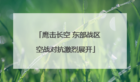 鹰击长空 东部战区空战对抗激烈展开