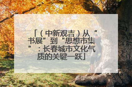 （中新观吉）从“书展”到“思想市集”：长春城市文化气质的关键一跃