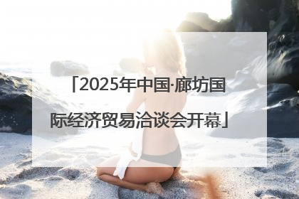 2025年中国·廊坊国际经济贸易洽谈会开幕