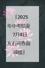 2025年中考结束 7月8日左右可查询成绩