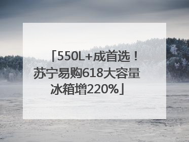 550L+成首选！苏宁易购618大容量冰箱增220%